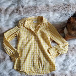 Vineyard Vines Yellow Gingham Button Down